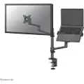 NeoMounts DS20-425BL2 mounting kit - full-motion adjustable arm - for LCD display / notebook - black 17"-27" (LCD display) / 11.6"-17.3" (notebook) 100 x 100 mm