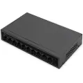 Digitus 8+2port 10 100 30w Ge Poe Unmanaged Black Switch