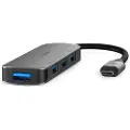 Nedis Ccgb64220gy01 Usb-hub Usb-c M-4x Usb-a H 4-ports Usb 3.2 Gen 1 Usb-drevet 5 Gbps