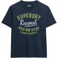 Superdry Superdrytil kvinder. W1011614A Lo-fi Outdoor T-shirt navy (XS), Casual, Bomuld, Korte ærmer, Blå