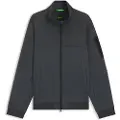Hugo Boss BOSStil mænd. 50547117 Vandafvisende strikjakke mørkegrå (XL), Casual, Viscose