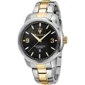 Maserati Successo 44 Mm 3h Black Dial Br Ss+yg Ur