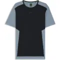 Hugo Boss BOSStil mænd. 50542949 Aktiv T-shirt med dekorative refleksdetaljer sort, blå (XS), Sport, Multisport, Polyester, Korte ærmer