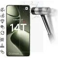 Mtp Products Xiaomi 14T/14T Pro Skærmbeskyttelse Hærdet Glas - Case Friendly - Gennemsigtig