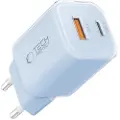 Tech-Protect NCM33W Dual-Port 30W vægoplader - babyblå