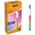 BIC Firefarvet Gradientpen. Æske Med 12 Enheder