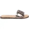 Carmela Carmelatil kvinder. 16240603-PLOMO Sandaler i sølvfarvet læder 162406 (39), Fast, Ingen, Casual