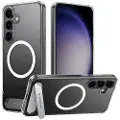 Torras Pstand Series-teletaske til Samsung S25+ (gennemsigtig)