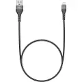Cirafon Am To Lightning Cable 2.0m - Black - New Mfi 2m. Sort, Grå