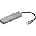 Sandberg USB-C to 4 x USB-C Hub USB hub - USB 3.1 - 4 ports - Grå