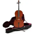 Gear4Music Student 3/4 Størrelses Cello med Kuffert fra