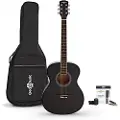 Gear4Music Student Electro Acoustic Guitar & Accessory Pack by Black