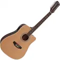 Gear4Music Dreadnought 12-strenget Elektro-akustisk Guitar fra