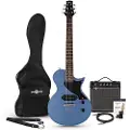 Gear4Music Chicago 6-strenget Basguitar + 15W Forstærkerpakke Sort