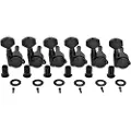 Gear4Music Guitarworks Låsende Stemmeskruer 6-på-linje Sort