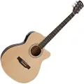 Gear4Music Single Cutaway Elektro-akustisk Guitar fra