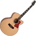Gear4Music Jumbo Akustisk Guitar fra Cedar