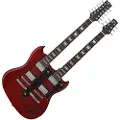 Gear4Music Brooklyn Double Neck Guitar by - Næsten ny