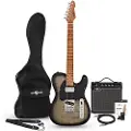 Gear4Music Knoxville Select Elektrisk Guitar HS + Forstærkerpakke Trans Black