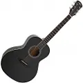 Gear4Music Parlour Acoustic Guitar by Black