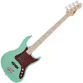 Gear4Music LA II Basguitar fra Seafoam Green