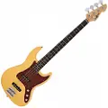 Gear4Music LA II Basguitar fra Ivory