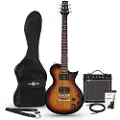 Gear4Music New Jersey Classic Elektrisk Guitar + 15W Forstærkerpakke Vintage Sunburst
