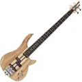 Gear4Music Chicago Neck Thru Basguitar fra