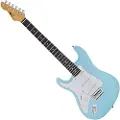 Gear4Music LA Select Left Handed Electric Guitar by Blue Metallic