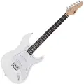 Gear4Music LA Elektrisk Guitar fra Hvid
