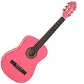 Gear4Music Deluxe Junior Classical Guitar Pink by - Nearly New