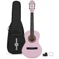 Gear4Music Junior 1/2 Klassisk Guitarpakke Pink fra