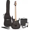 Gear4Music Harlem S Electric Guitar + 15W Amp Pack Trans Black