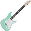 Gear4Music LA Electric Guitar by Seafoam Green