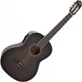 Gear4Music Deluxe Electro Classical Guitar by Trans Black Burst