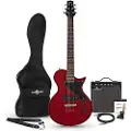 Gear4Music New Jersey Classic II Elektrisk Guitar + Forstærkerpakke Cherry Red