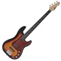 Gear4Music LA Select Basguitar fra Sunburst