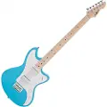 Gear4Music Seattle Baritone Guitar fra Sky Blue