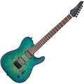 G4M 734 Pro Electric Guitar Galaxy Burl Burst