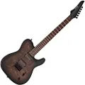 G4M 734 Pro Electric Guitar Black Burl Burst