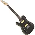 SubZero Paradigm Venstrehånds Semi-hollow Elektrisk Guitar Trans Black - Næsten ny