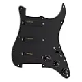 Lace Pickups Lace Sensor Hot Gold Loaded Pickguard SSS Black