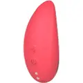 Vibeconnect - genopladelig, vandtæt klitorisvibrator (rød)
