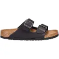 Birkenstock Birkenstocktil mænd. 752481 Arizona læder sandaler sort (42), Fast, Ingen, Casual