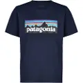 Patagonia P-6 Logo Kids T-shirt blå