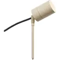 QAZQA Spot med spyd cremefarvet GU10 50mm justerbar IP44 inkl. ledning og stik - Solo