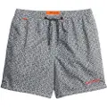 Superdry Superdrytil mænd. M3010241A Sort badedragt med heldækkende print (L), Badetøj, Genanvendt polister, Bæredygtig