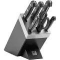 Zwilling - Knivsæt med selvslibende knivblok Gourmet 7 dele - Sort - Køkkenknive & tilbehør - - Homeroom