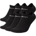 Nike Everyday Cushion-No-Show-træningsstrømper (6 par) - sort