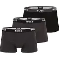 Hugo Boss BOSStil mænd. 50531701 Pakke 3 boxershorts Power Desig grå, sort (XXL), Afslappet, Bomuld